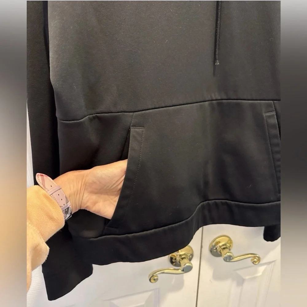 Air Jordan Black Pullover Hoodie Kangaroo Pocket Jumpman Logo Size L‎
